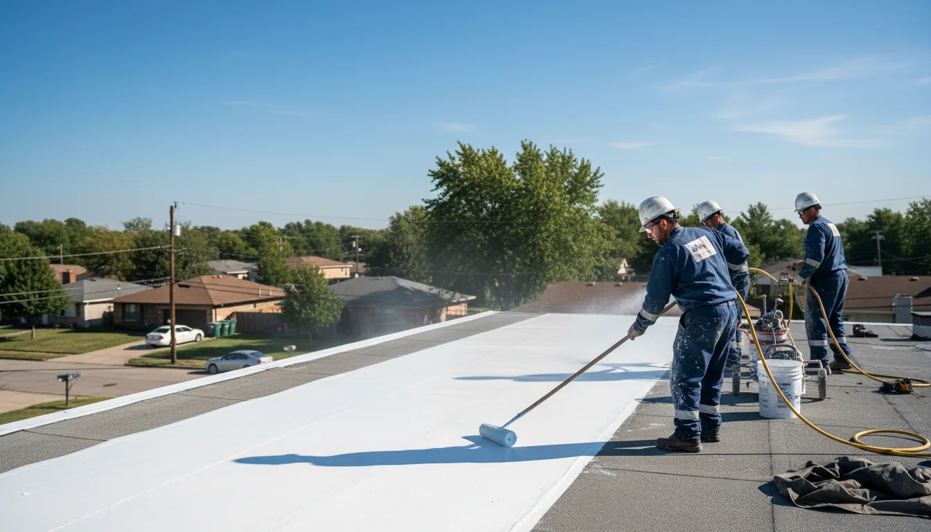Commercial roof coating in Oelwein, IA near me